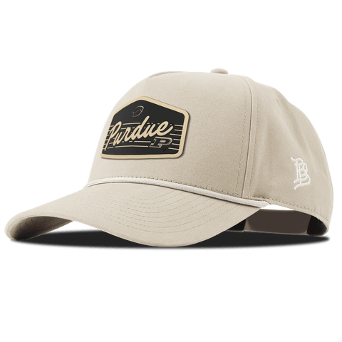 Purdue University "Boilermakers Football" Curved Canvas 5 Panel Rope Beige