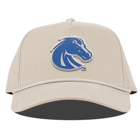 Boise State University "Boise State Broncos Gray" Curved Canvas 5 Panel Rope Beige