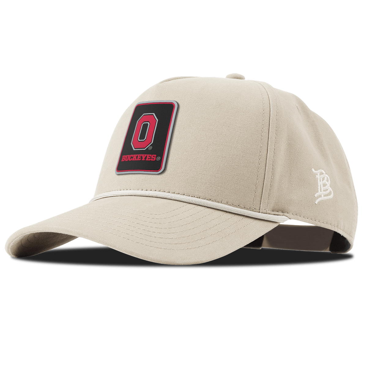 Ohio State University "Buckeyes Badge" Curved Canvas 5 Panel Rope Beige