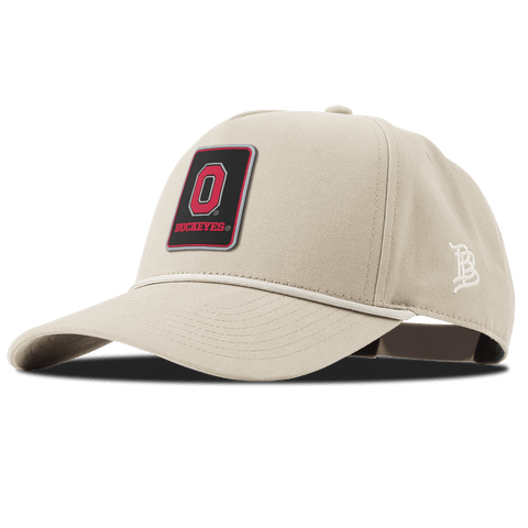 Ohio State University "Buckeyes Badge" Curved Canvas 5 Panel Rope Beige