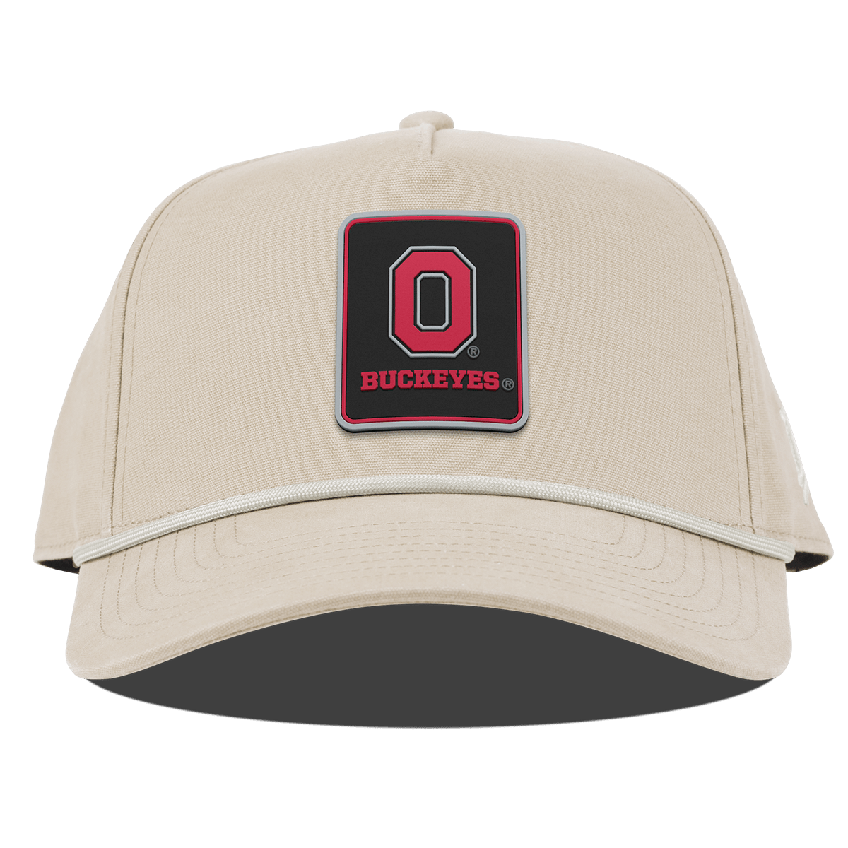 Ohio State University "Buckeyes Badge" Curved Canvas 5 Panel Rope Beige