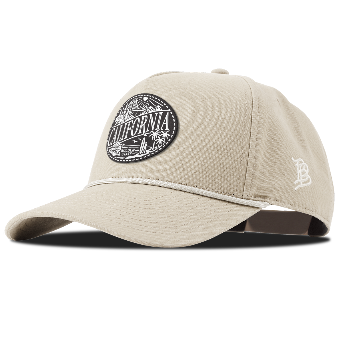 California Traveler Curved Canvas 5 Panel Rope Beige