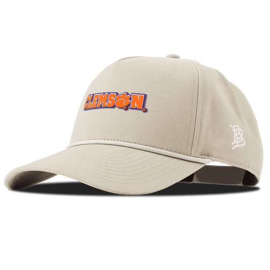 Clemson University "Clemson Block" Curved Canvas 5 Panel Rope Beige