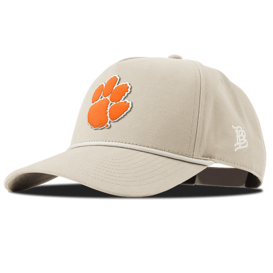 Clemson University "Clemson Tiger Paw" Curved Canvas 5 Panel Rope Beige