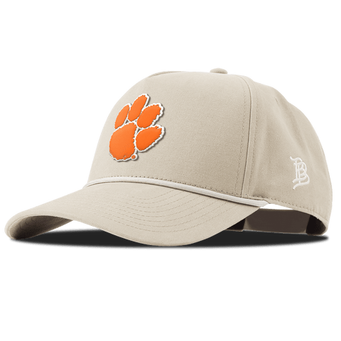 Clemson University "Clemson Tiger Paw" Curved Canvas 5 Panel Rope Beige