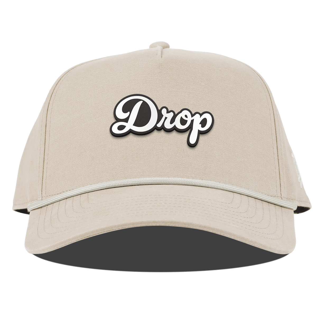 Drop Script Curved Canvas 5 Panel Rope Beige