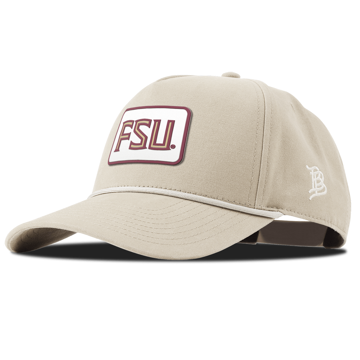 Florida State University "FSU Badge" Curved Canvas 5 Panel Rope Beige
