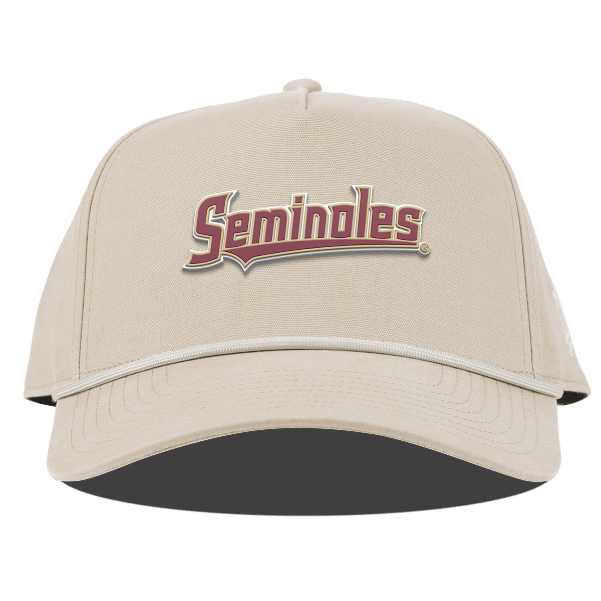 Florida State University "FSU Seminoles Block" Curved Canvas 5 Panel Rope Beige
