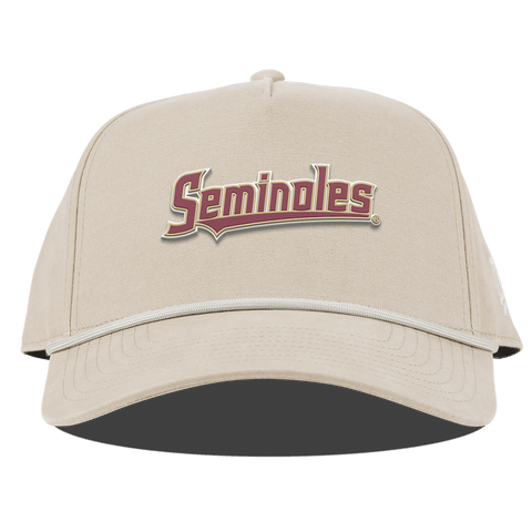 Florida State University "FSU Seminoles Block" Curved Canvas 5 Panel Rope Beige