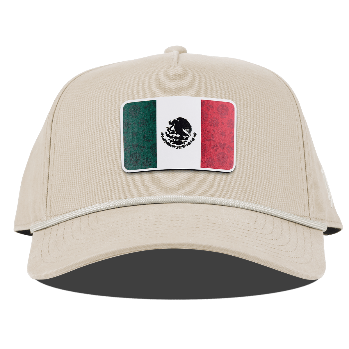 Fiesta Flag Curved Canvas 5 Panel Rope Beige