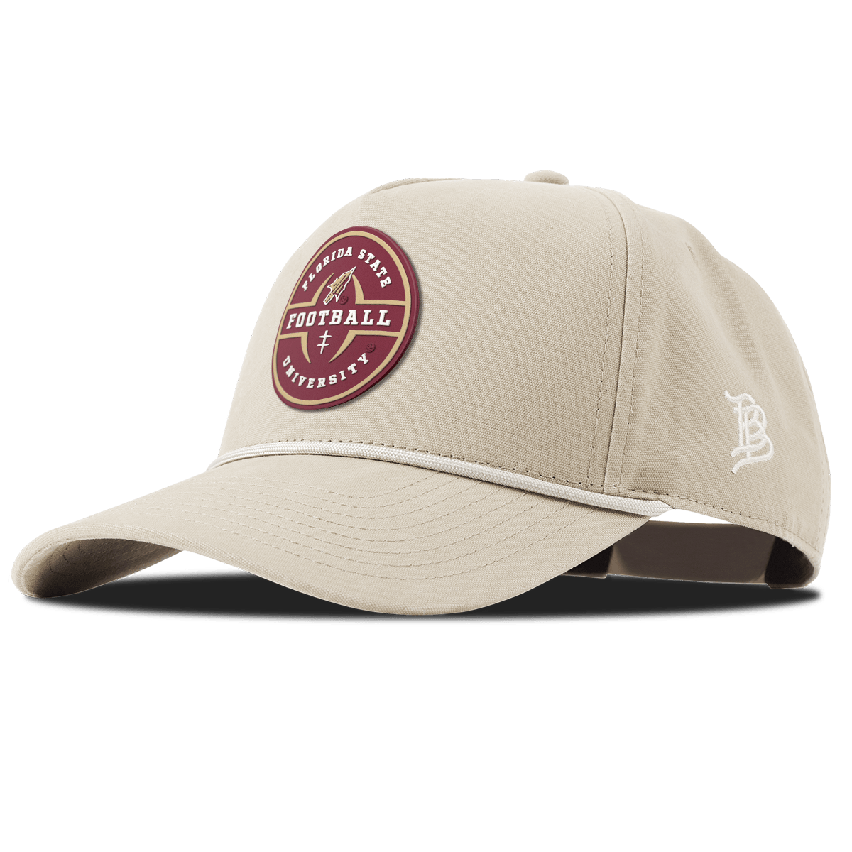 Florida State University "Florida State Football Legacy" Curved Canvas 5 Panel Rope Beige