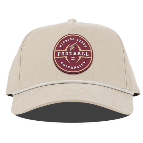 Florida State University "Florida State Football Legacy" Curved Canvas 5 Panel Rope Beige