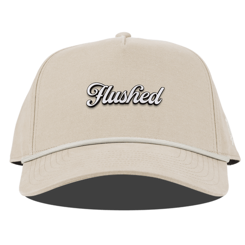 Flushed Script Curved Canvas 5 Panel Rope Beige
