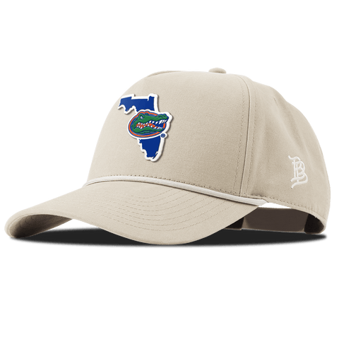 University of Florida "Gator State" Curved Canvas 5 Panel Rope Beige