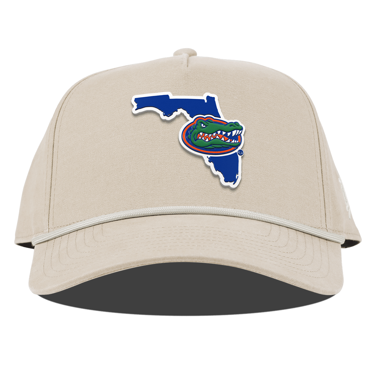 University of Florida "Gator State" Curved Canvas 5 Panel Rope Beige