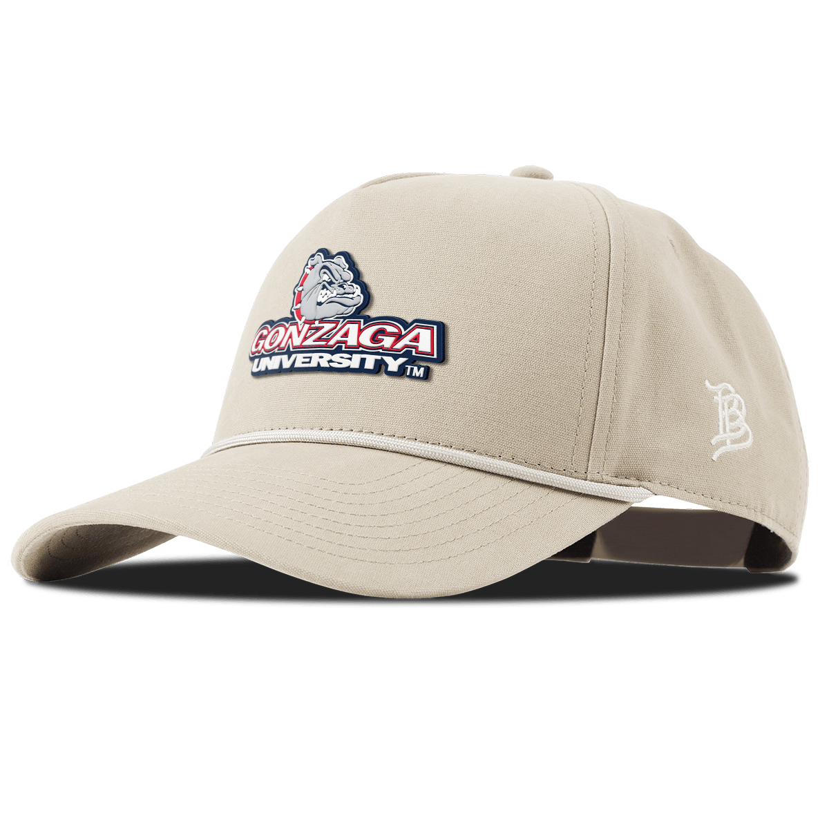 Gonzaga University "Gonzaga Team Logo" Curved Canvas 5 Panel Rope Beige