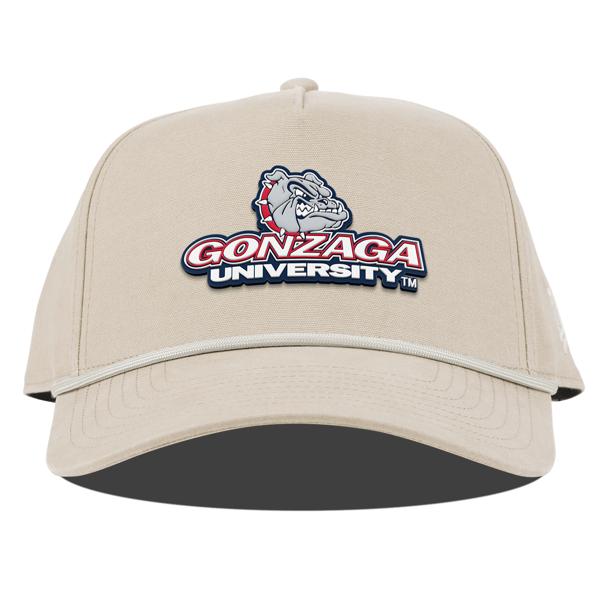 Gonzaga University "Gonzaga Team Logo" Curved Canvas 5 Panel Rope Beige
