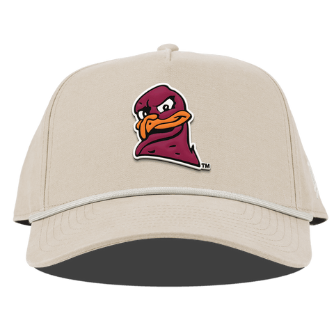 Virginia Tech University "HokieBird" Curved Canvas 5 Panel Rope Beige
