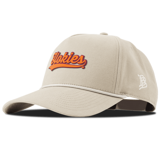 Virginia Tech University "Hokies Script" Curved Canvas 5 Panel Rope Beige