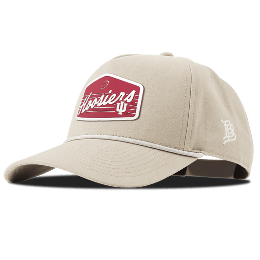 Indiana University "Hoosiers Football" Curved Canvas 5 Panel Rope Beige