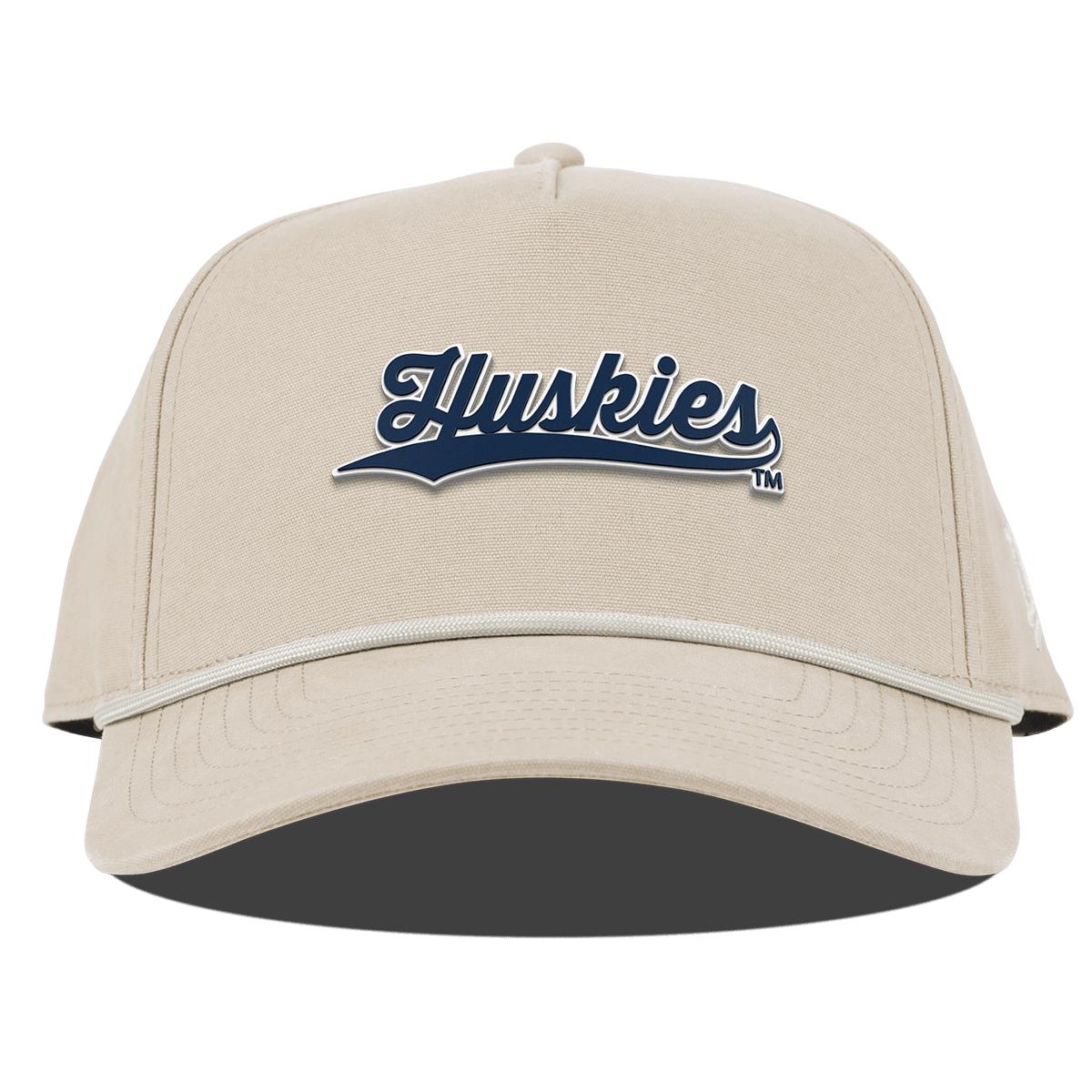 University of Connecticut "Huskies Script" Curved Canvas 5 Panel Rope Beige