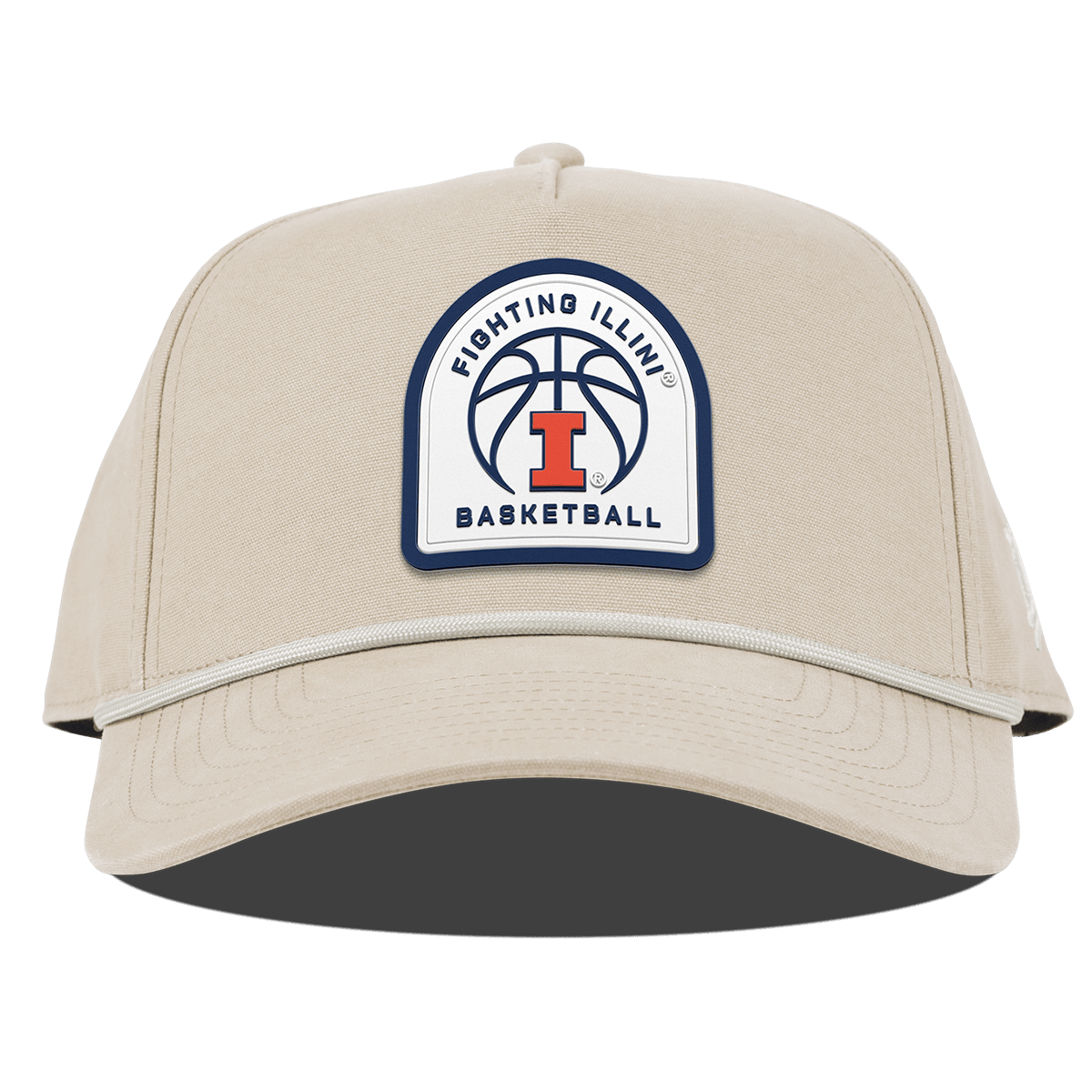 University of Illinois "Illinois Basketball" Curved Canvas 5 Panel Rope Beige