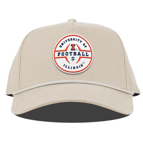 University of Illinois "Illinois Football Legacy" Curved Canvas 5 Panel Rope Beige