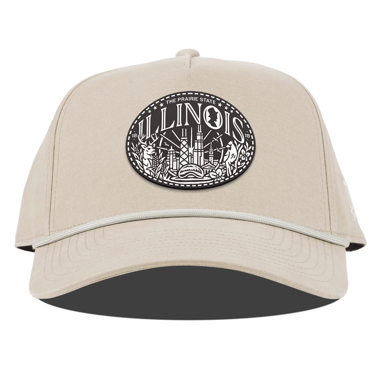 Illinois Traveler Curved Canvas 5 Panel Rope Beige