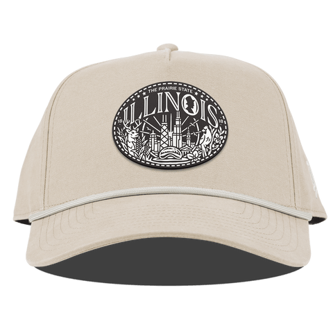 Illinois Traveler Curved Canvas 5 Panel Rope Beige