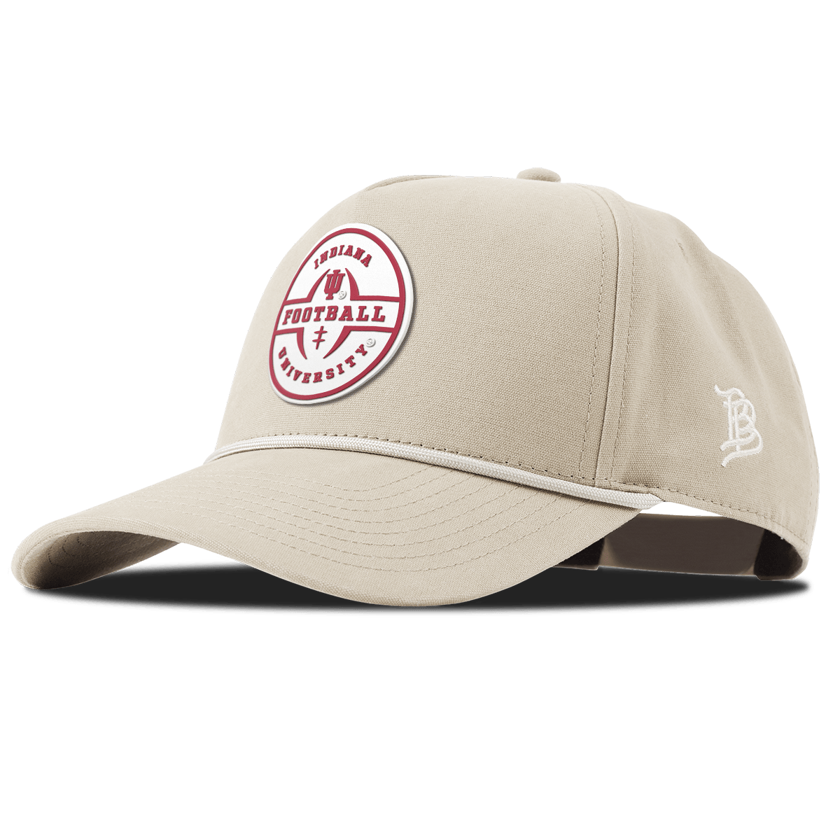 Indiana University "Indiana Football Legacy" Curved Canvas 5 Panel Rope Beige