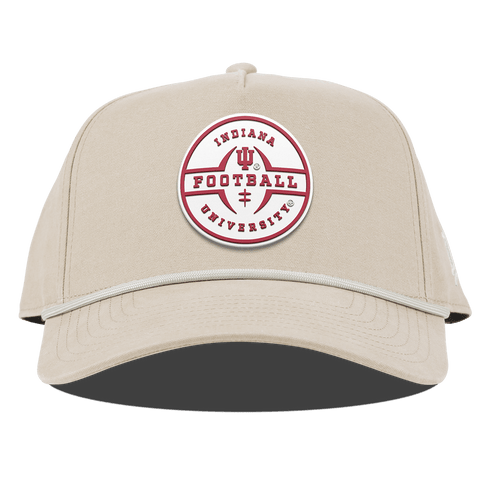 Indiana University "Indiana Football Legacy" Curved Canvas 5 Panel Rope Beige