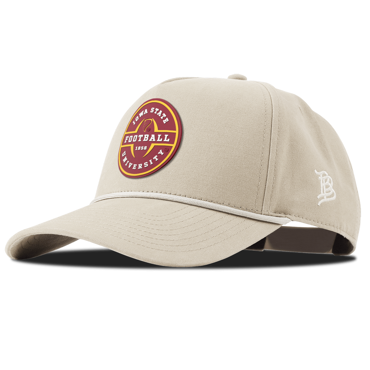 Iowa State University "Iowa State Football Legacy" Curved Canvas 5 Panel Rope Beige