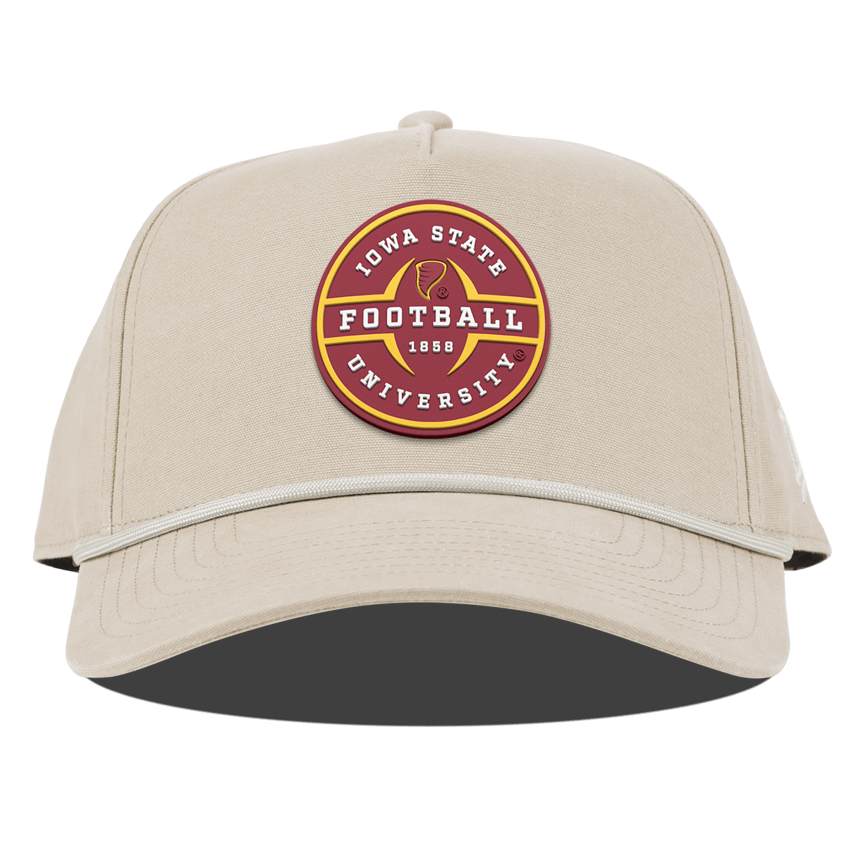 Iowa State University "Iowa State Football Legacy" Curved Canvas 5 Panel Rope Beige