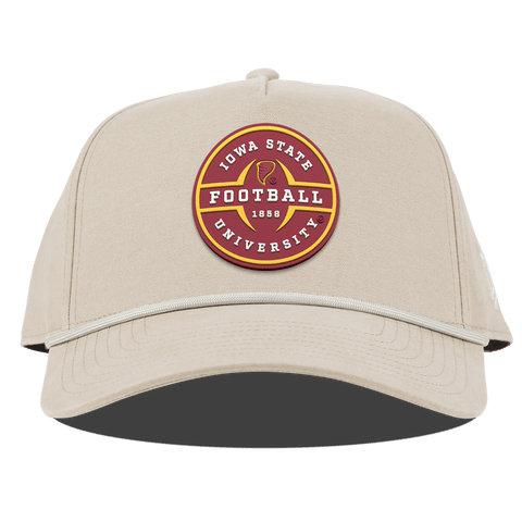 Iowa State University "Iowa State Football Legacy" Curved Canvas 5 Panel Rope Beige