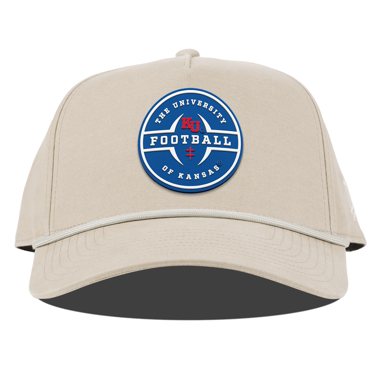 University of Kansas "Kansas Football Legacy" Curved Canvas 5 Panel Rope Beige