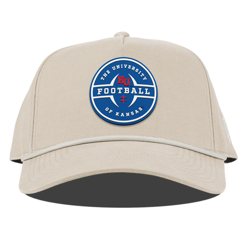 University of Kansas "Kansas Football Legacy" Curved Canvas 5 Panel Rope Beige