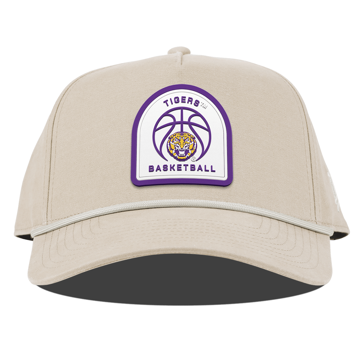 Louisiana State University "LSU Basketball" Curved Canvas 5 Panel Rope Beige