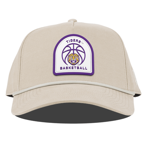 Louisiana State University "LSU Basketball" Curved Canvas 5 Panel Rope Beige
