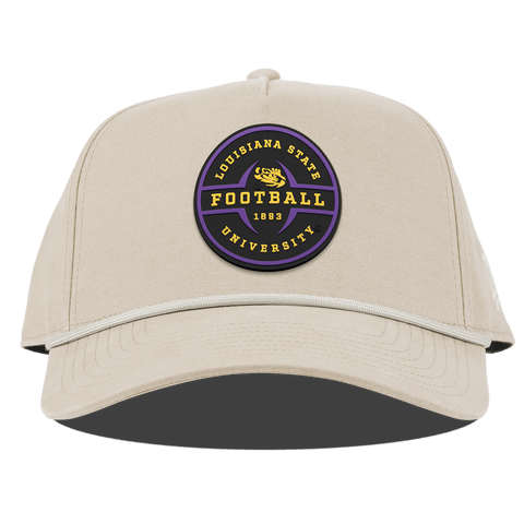 Louisiana State University "LSU Football Legacy" Curved Canvas 5 Panel Rope Beige