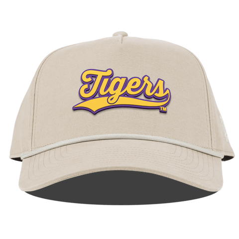 Louisiana State University "LSU Tigers Script" Curved Canvas 5 Panel Rope Beige