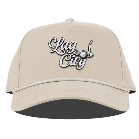 Lag City Script Curved Canvas 5 Panel Rope Beige