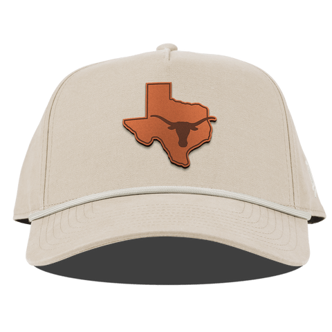 University of Texas "Longhorn State Outline" Curved Canvas 5 Panel Rope Beige