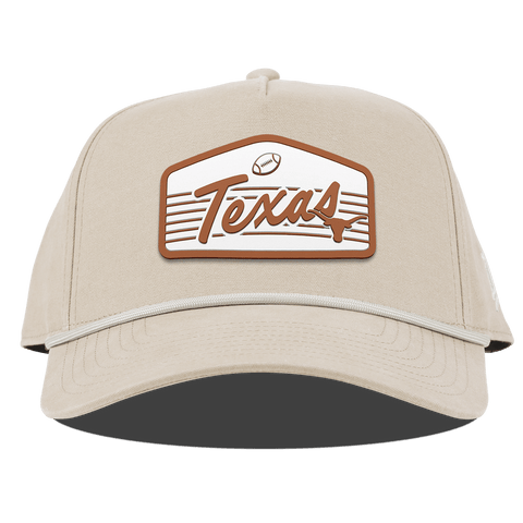 University of Texas "Longhorns Football" Legacy Curved Canvas 5 Panel Rope Beige
