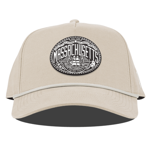 Massachusetts Traveler Curved Canvas 5 Panel Rope Beige