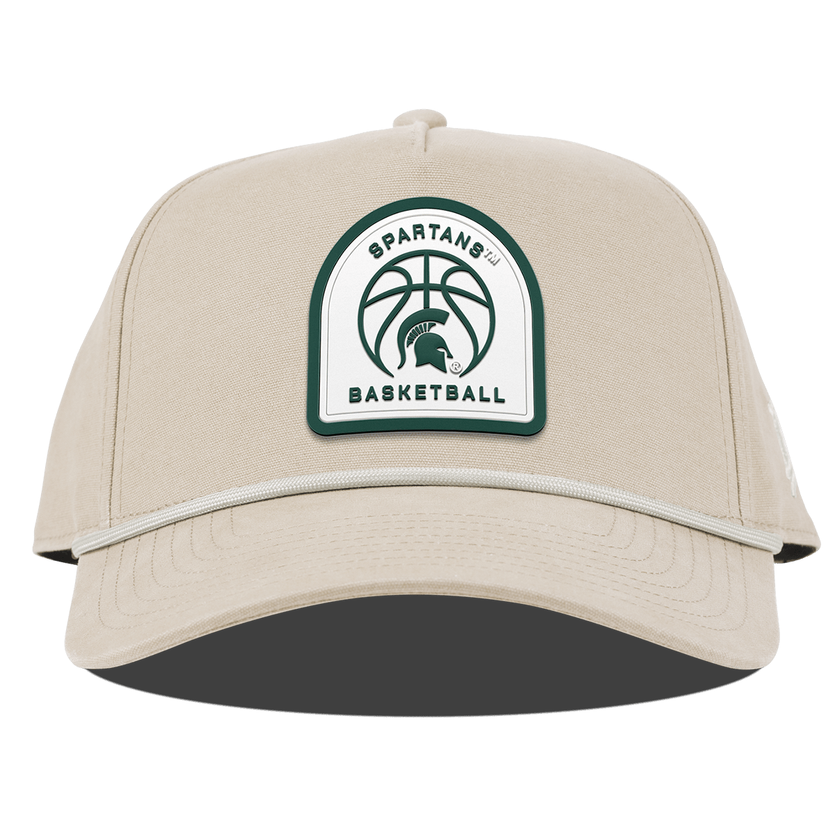 Michigan State University "Michigan State Basketball" Curved Canvas 5 Panel Rope Beige