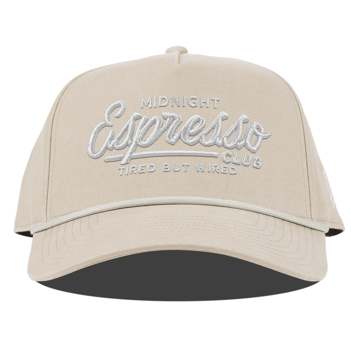 Midnight Espresso Club Curved Canvas 5 Panel Rope Beige