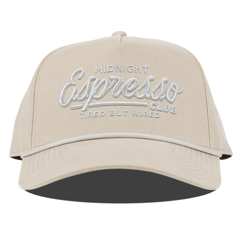Midnight Espresso Club Curved Canvas 5 Panel Rope Beige
