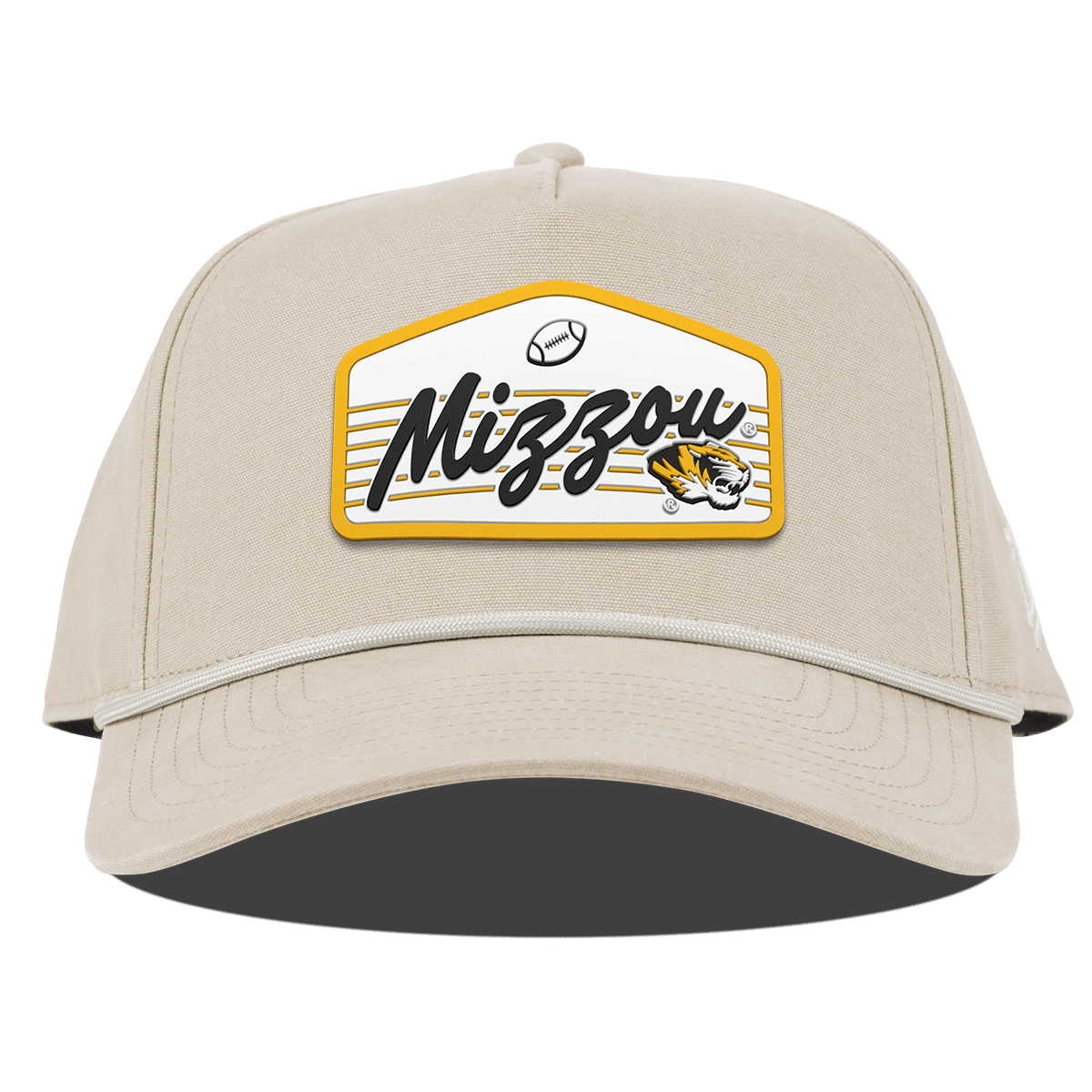 University of Missouri "Missouri Football Legacy" Curved Canvas 5 Panel Rope Beige