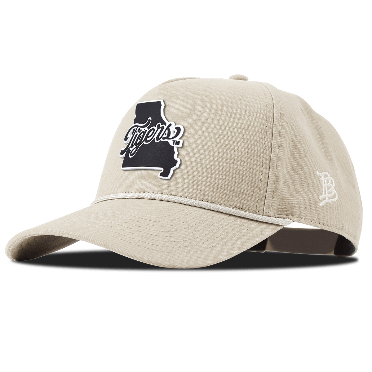 University of Missouri "Missouri Tigers State Script" Curved Canvas 5 Panel Rope Beige
