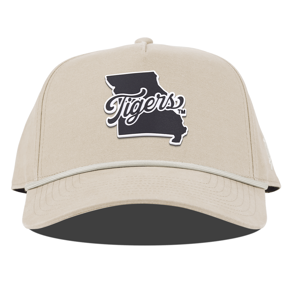 University of Missouri "Missouri Tigers State Script" Curved Canvas 5 Panel Rope Beige